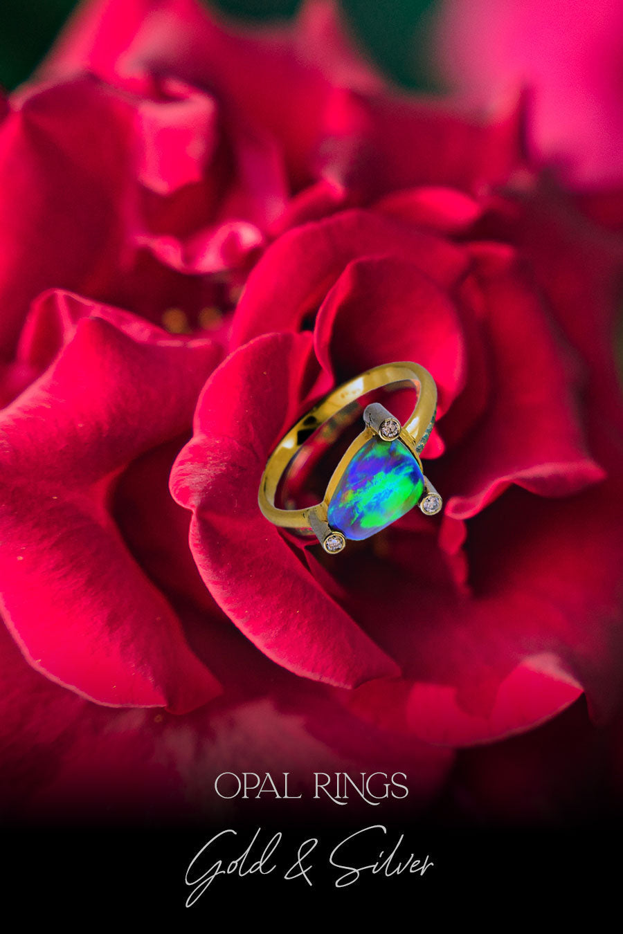 GOLD OPAL RINGS The Opal Miner